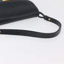 Christian Dior Shoulder Bag Leather Navy Gold Auth bs34558-7