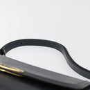 Christian Dior Shoulder Bag Leather Navy Gold Auth bs34558-8