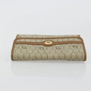Christian Dior Honeycomb Canvas Pouch PVC Leather Beige Gold Auth bs34559A-6