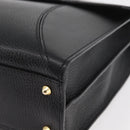 BALLY Business Bag Leather Black Gold Auth bs34560-14
