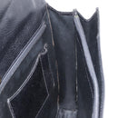 BALLY Business Bag Leather Black Gold Auth bs34560-19