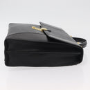 BALLY Business Bag Leather Black Gold Auth bs34560-3