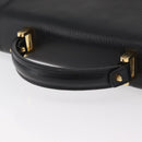 BALLY Business Bag Leather Black Gold Auth bs34560-7