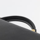BALLY Business Bag Leather Black Gold Auth bs34560-8