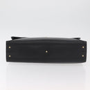BALLY Business Bag Leather Black Gold Auth bs34560-5