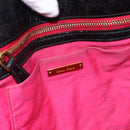 Miu Miu Tote Bag Leather Black Gold Auth bs34561-17