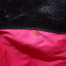 Miu Miu Tote Bag Leather Black Gold Auth bs34561-21