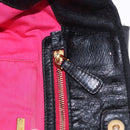 Miu Miu Tote Bag Leather Black Gold Auth bs34561-12