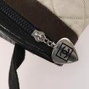 CHANEL Sports Line Shoulder Bag Canvas White Silver CC Auth bs34562-10
