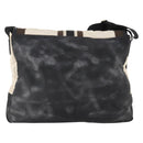 CHANEL Sports Line Shoulder Bag Canvas White Silver CC Auth bs34562-2