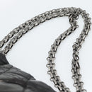 CHANEL Chain Matelasse 2.55 Shoulder Bag Patent leather Black CC Auth bs34563-10