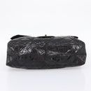 CHANEL Chain Matelasse 2.55 Shoulder Bag Patent leather Black CC Auth bs34563-11