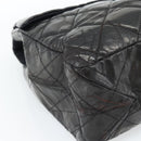 CHANEL Chain Matelasse 2.55 Shoulder Bag Patent leather Black CC Auth bs34563-13