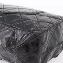 CHANEL Chain Matelasse 2.55 Shoulder Bag Patent leather Black CC Auth bs34563-16