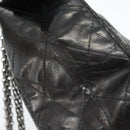 CHANEL Chain Matelasse 2.55 Shoulder Bag Patent leather Black CC Auth bs34563-19