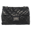 CHANEL Chain Matelasse 2.55 Shoulder Bag Patent leather Black CC Auth bs34563-2