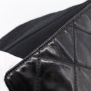 CHANEL Chain Matelasse 2.55 Shoulder Bag Patent leather Black CC Auth bs34563-21