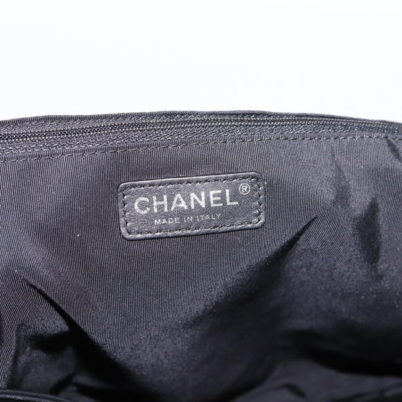 CHANEL Chain Matelasse 2.55 Shoulder Bag Patent leather Black CC Auth bs34563