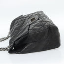 CHANEL Chain Matelasse 2.55 Shoulder Bag Patent leather Black CC Auth bs34563-4