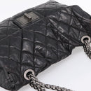 CHANEL Chain Matelasse 2.55 Shoulder Bag Patent leather Black CC Auth bs34563-6