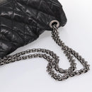 CHANEL Chain Matelasse 2.55 Shoulder Bag Patent leather Black CC Auth bs34563-9