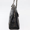 CHANEL Chain Shoulder Bag Patent leather Black Silver CC Auth bs34564-4