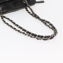 CHANEL Chain Shoulder Bag Patent leather Black Silver CC Auth bs34564-7