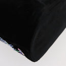 Salvatore Ferragamo Tote Bag Velor Black Silver Auth bs34565A-15