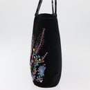 Salvatore Ferragamo Tote Bag Velor Black Silver Auth bs34565A-3