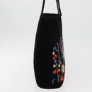 Salvatore Ferragamo Tote Bag Velor Black Silver Auth bs34565A-4
