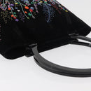 Salvatore Ferragamo Tote Bag Velor Black Silver Auth bs34565A-6