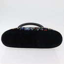Salvatore Ferragamo Tote Bag Velor Black Silver Auth bs34565A-5