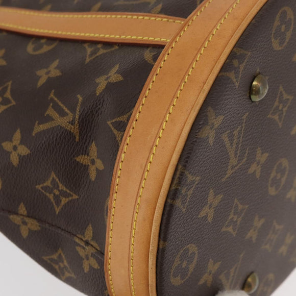 LOUIS VUITTON Monogram Bucket GM Shoulder Bag M42236 LV Auth bs34568