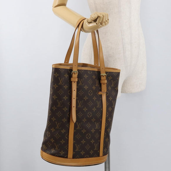 LOUIS VUITTON Monogram Bucket GM Shoulder Bag M42236 LV Auth bs34568
