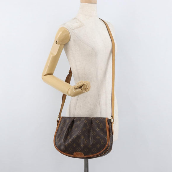 LOUIS VUITTON Monogram Menilmontant PM Shoulder Bag M40474 LV Auth bs34570