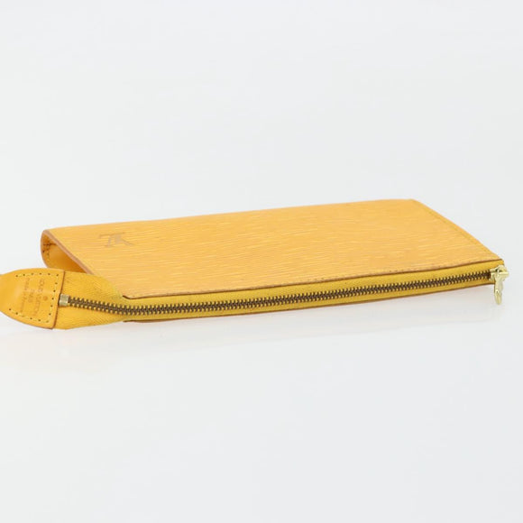 LOUIS VUITTON Epi Pochette Accessoires Pouch Yellow M52949 LV Auth bs34573