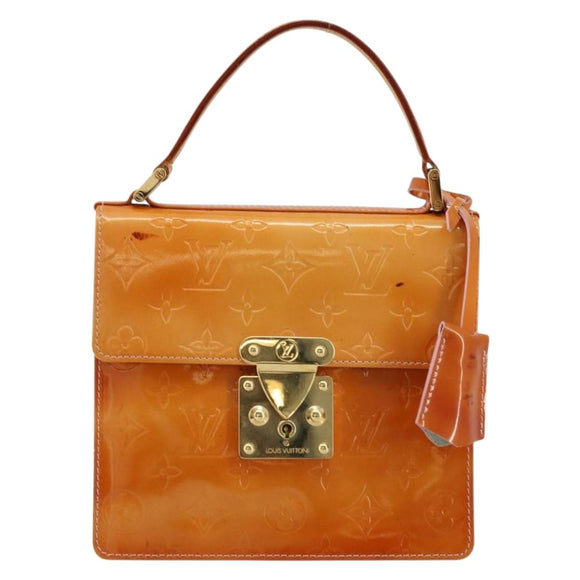 LOUIS VUITTON Vernis Spring Street Bag Marshmallow Pink M91033 LV Auth bs34576