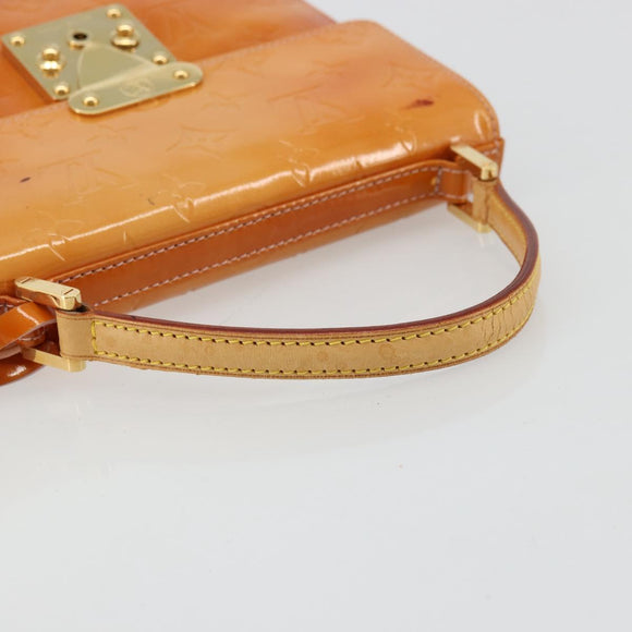 LOUIS VUITTON Vernis Spring Street Bag Marshmallow Pink M91033 LV Auth bs34576