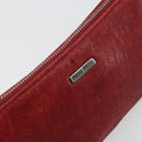 Miu Miu Hand Pouch Hand Bag Leather Red Auth bs34578-13