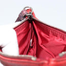 Miu Miu Hand Pouch Hand Bag Leather Red Auth bs34578-16