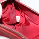 Miu Miu Hand Pouch Hand Bag Leather Red Auth bs34578-18
