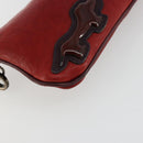 Miu Miu Hand Pouch Hand Bag Leather Red Auth bs34578-9