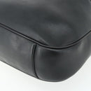 GUCCI Bamboo Shoulder Bag Leather 2way Black Gold 001 2404 1577 Auth bs34581-17