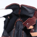 FENDI Zucca Canvas Hand Bag Black Brown Auth bs34584-19