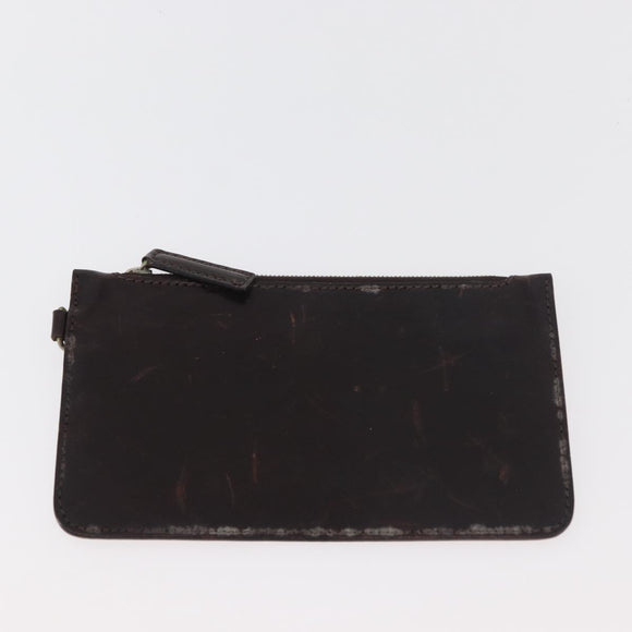 FENDI Zucca Canvas Hand Bag Black Brown Auth bs34584