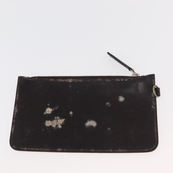 FENDI Zucca Canvas Hand Bag Black Brown Auth bs34584