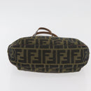 FENDI Zucca Canvas Hand Bag Black Brown Auth bs34584-5