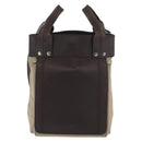 GUCCI Shoulder Bag Canvas Beige Silver 106300 Auth bs34588-13