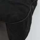 GUCCI Bamboo Shoulder Bag Nylon Black Silver 001 1577 Auth bs34590-9