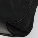 GUCCI Bamboo Shoulder Bag Nylon Black Silver 001 1577 Auth bs34590-15